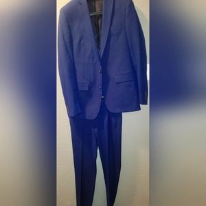 Ryan Seacrest Navy Blue Suit